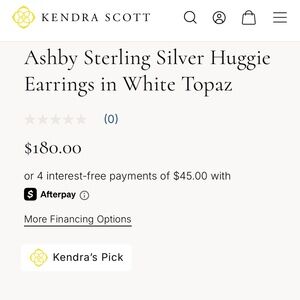 Kendra Scott Ashby Huggie Earrings